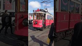 city life sun istanbul tramvay taksim istiklalcaddesi istiklalstreet holiday visit [upl. by Lyrak]