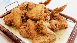 Southern Fried Chicken Wings  How To Make Crispy Fried Chicken  So Easy [upl. by Nakada]