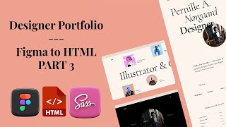 Designers Portfolio Figma to HTML Tutorial Part 3 Navigation [upl. by Winifield]