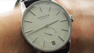 NOMOS Glashutte Zurich Date 802 Luxury Watch Review [upl. by Swope]