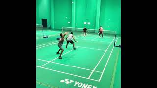 Placement to win badminton badmintondoubles badmintonlovers badmintongame netplay [upl. by Maribeth]