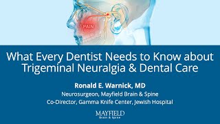 Trigeminal Neuralgia Considerations for Dentists [upl. by Giorgio304]