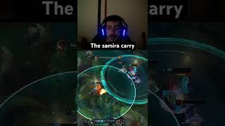 The samira carry  League Of Legends leagueoflegends shorts [upl. by Ynoffit]