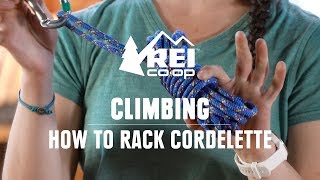 How to Rack Cordelette  REI [upl. by Attennek]