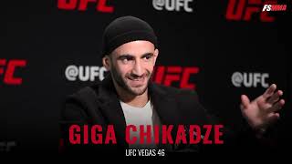 Giga Chikadze UFC Vegas 46 full media day interview [upl. by Weston]