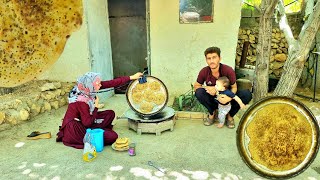 Cooking a delicious and excellent cake in a rural style Life in the village [upl. by Eilrak]