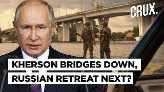 Putins Troops In Troubled Waters As Ukraine Destroys Key Bridges In RussianOccupied Kherson [upl. by Genna]