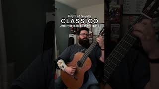 Classico pt 2  Day 9  shorts classicalguitar tenaciousd classico classicalguitarist guitar [upl. by Vinnie]