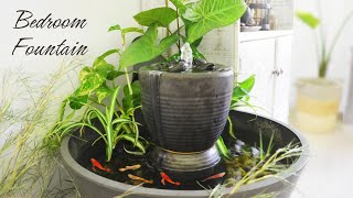 DIY Guppy Water Fountain Mini Pond Low Tech DIY Home Decoration [upl. by Guthry361]