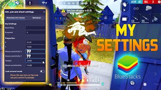 Bluestacks 5 NEW best headshot free fire settings 🎯 Keymapping  Custom HUD [upl. by Soane667]