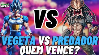 BATALHA MORTAL VEGETA VS PREDADOR QUEM VENCE [upl. by Ennaihs]