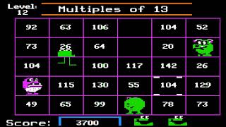 Number Munchers 1986  Apple II  MECC part 1 [upl. by Einre]