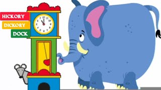 hickory dickory dock nursery rhymes with action  hickory dickory dock youtubevideo kids cartoon [upl. by Brooks847]