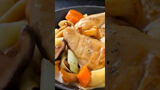 Blanquette de poulet au vin jaune  shorts recette cuisine tutorial [upl. by Jit615]