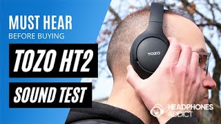 TOZO HT2 Sound Quality Test  HeadphonesAddict [upl. by Terraj573]