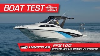 Whittley FF2100 with 200HP Volvo Penta DuoProp [upl. by Ykcin]