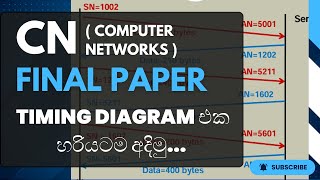 CN Final Paper  Timing Diagram එක හරියටම අදිමු [upl. by Oneal595]