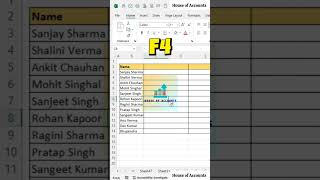 How to Insert Columns using shortcuts in Excel [upl. by Neirual]