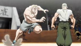 バキ 4  漢字Igariと花山薫の残忍な戦い  The brutal battle of Kanji Igari and Kaoru Hanayama  Baki [upl. by Cullen601]