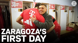 Bryan Zaragozas first day at FC Bayern  Behind The Scenes [upl. by Anifur]