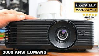 Best 500 Amazon Projector In 2018  Optoma HD143X Full Review [upl. by Zanahs308]