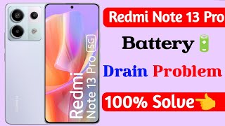 redmi note 13 pro battery power saver setting  battery drain problem solution redmi note 13 pro [upl. by Wynne]