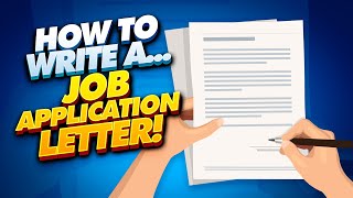 Writing a Job Application Letter 4 TIPS Words amp Phrases  JOB APPLICATION LETTER TEMPLATES [upl. by Robbie]