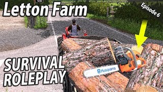 LET LOOSE WITH A CHAINSAW  Survival Roleplay  Farming Simulator 17  Letton Farm  Ep 6 [upl. by Nomzaj290]