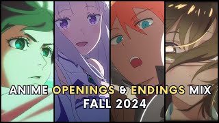 Anime Openings and Endings Mix of Fall 2024 [upl. by Enella]