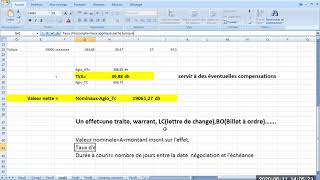 escompte et bordereau descompte [upl. by Yessak]