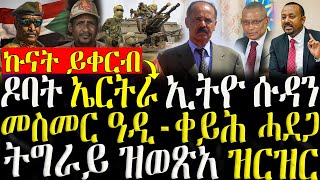 ሓድሽ ዜናታት ትግርኛ   ዶባት ኤርትራ ኢትዮ ሱዳን ኩናት ይቀርብ  ZENA TIGRIGNA 22072024 [upl. by Ahsropal833]