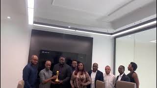 Presentation of Award to Mr Harry Ebohon of Propetrol Limited [upl. by Raseta994]