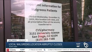 North Park Walgreens permanently closes [upl. by Longan772]