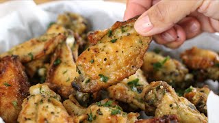 THE BEST Garlic Parmesan Wings EVER🔥 [upl. by Ennairda376]