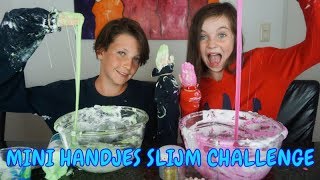 MINI HANDJES SLIJM CHALLENGE met TOBIAS  Bibi [upl. by Odetta253]