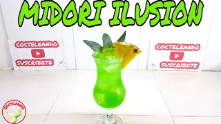 Midori Ilusión  Cocteles con Vodka  Cocteleando [upl. by Nyra708]