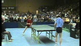 1984 ATSV Saarbrücken vs Reutlingen Tischtennis Bundesliga [upl. by Arracot]