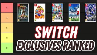 Nintendo Switch EXCLUSIVE Games Ranked  BEST to WORST Tier List [upl. by Vookles470]