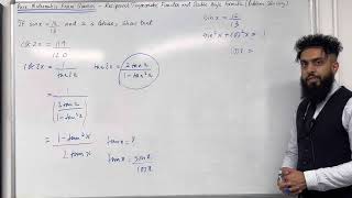 Pure Maths EQ  Reciprocal Trigonometric Functions and Double Angle Formula Problem Solving [upl. by Bayard]