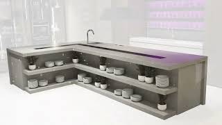 Smart Kitchen  Porcelanosa IT [upl. by Akelam153]