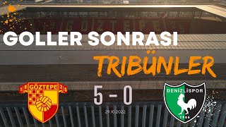 Göztepe  Denizlispor maçı golleri ve sonrası tribünler [upl. by Mittel315]