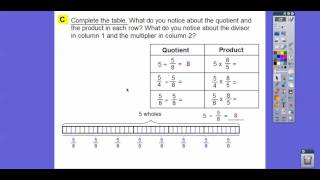 Dividing Fractions  Lesson 42 Go Math [upl. by Ennazus]