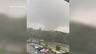 Tornado flips cars damages homes in Florida [upl. by Fates153]