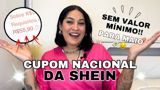 CUPOM NACIONAL DA SHEIN PARA USAR EM MAIO [upl. by Daisey]