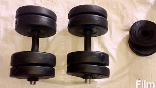 Protoner 22 Kg PVC Dumbells Sets PVC Plates  Dumbells Rods  Quick Review HD [upl. by Frohne]