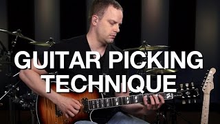 Basic Guitar Picking Technique  Lead Guitar Lesson 2 [upl. by Marentic]