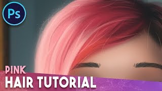 HOW TO PAINT HAIR IN PHOTOSHOP [upl. by Reffotsirhc]