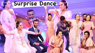 Surprise dance 💃  Wedding Dance Part 01  The Bride’s Dance  The Group dance  Dilki amp Chamilka [upl. by Ydiarf]