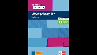 Deutsch intensiv Wortschatz B2  Ernst Klett Verlag  Glossar und Wortliste für Kapitel 1 [upl. by Farris]