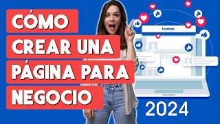 Como Crear una Pagina en Facebook para Negocio 2024 [upl. by Eibor]